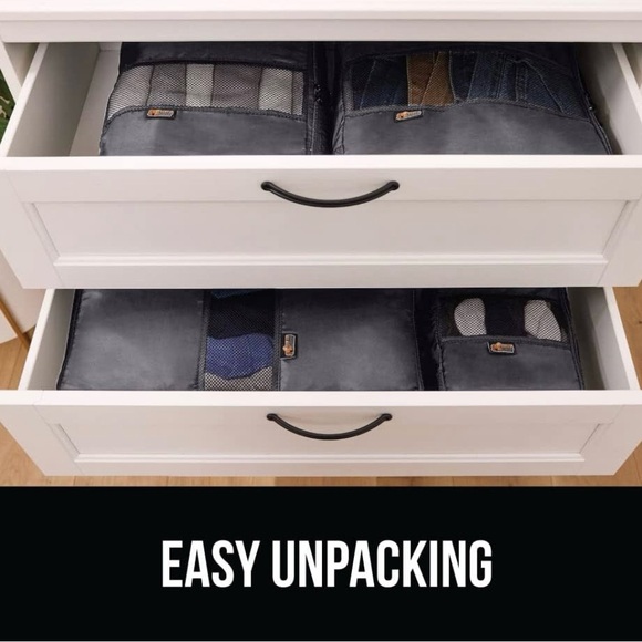 Gorilla Grip 6 piece set travel Packing Cubes - Picture 11 of 16